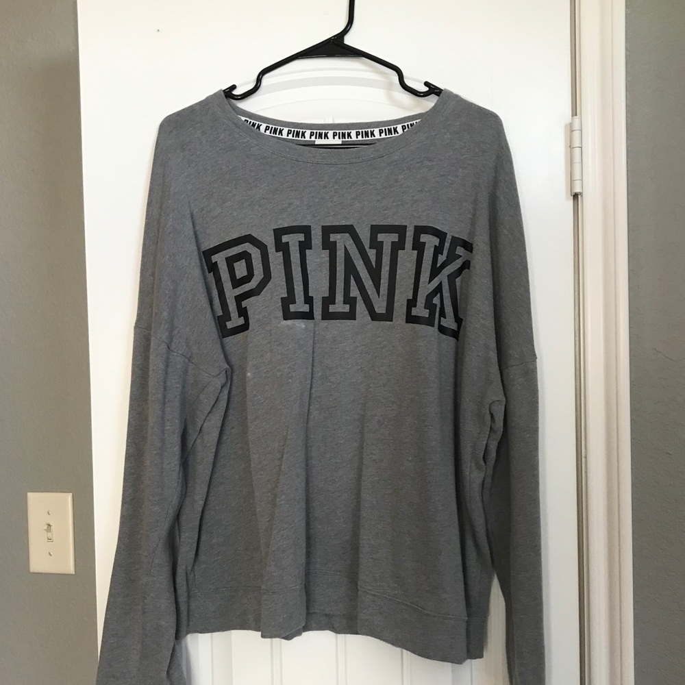VS Pink Logo Crewneck